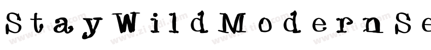 StayWildModernSerif 字体转换